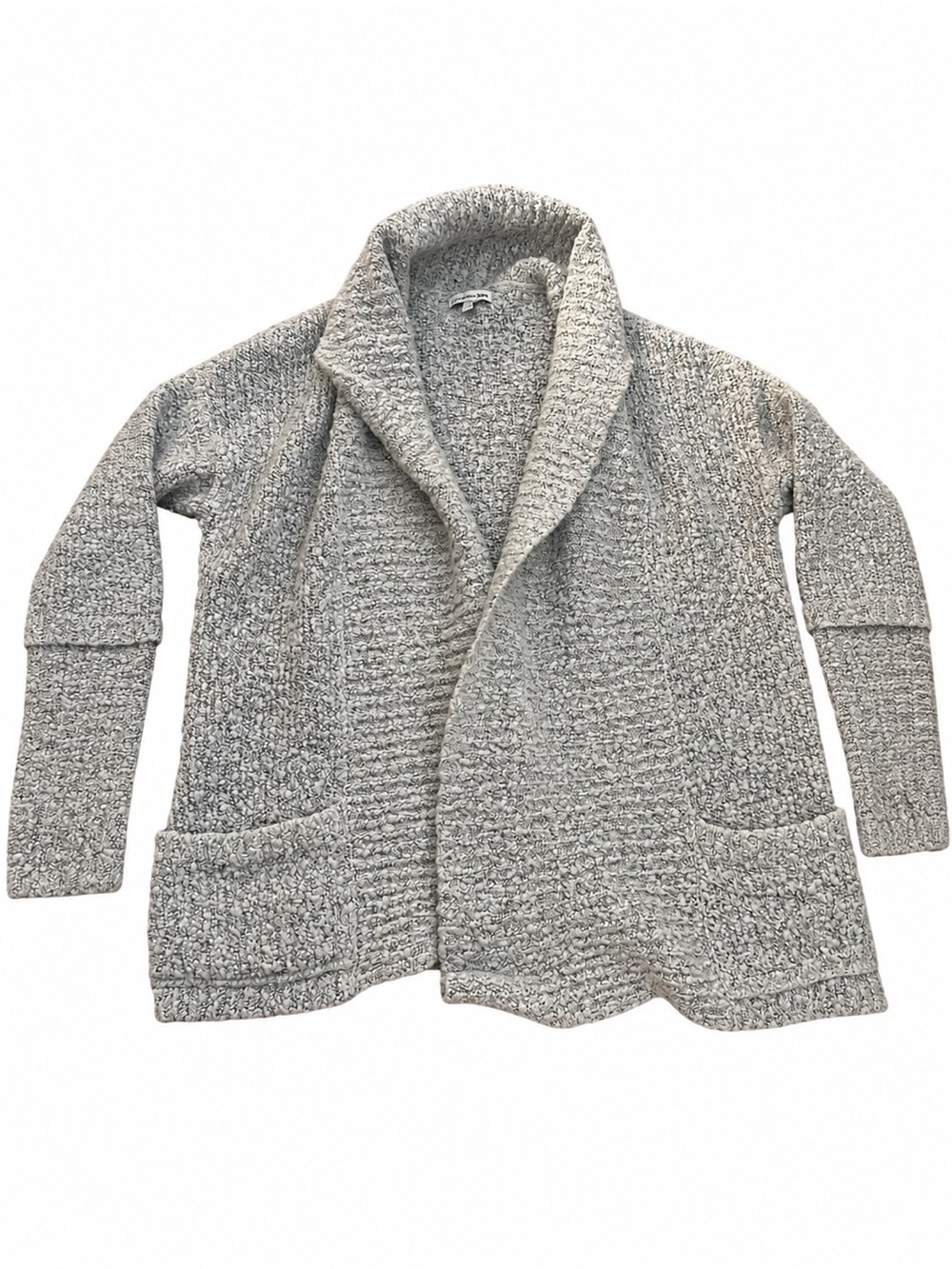 Calvin Klein Jeans Open-Front Shawl Collar Cardigan - Gray